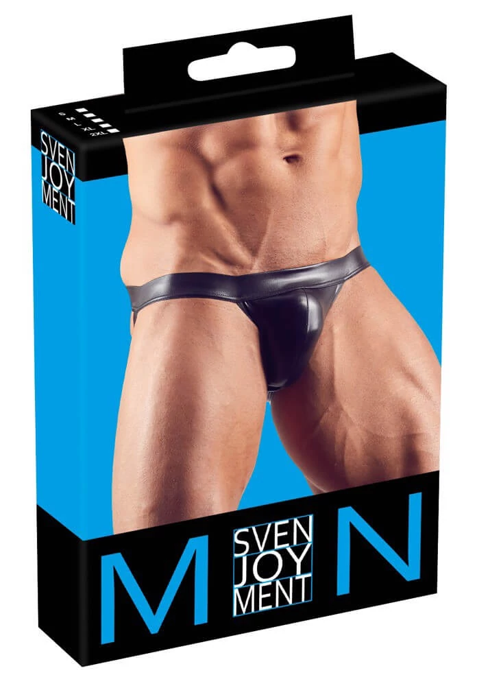 Svenjoyment - Men's Jock S - fényes alsónadrág (S) - fekete