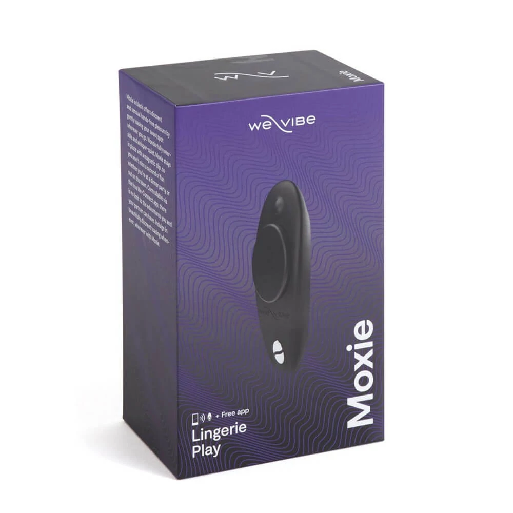 We-Vibe Moxie - prémium, wireless, websmart csiklóizgató vibrátor (USB) - fekete