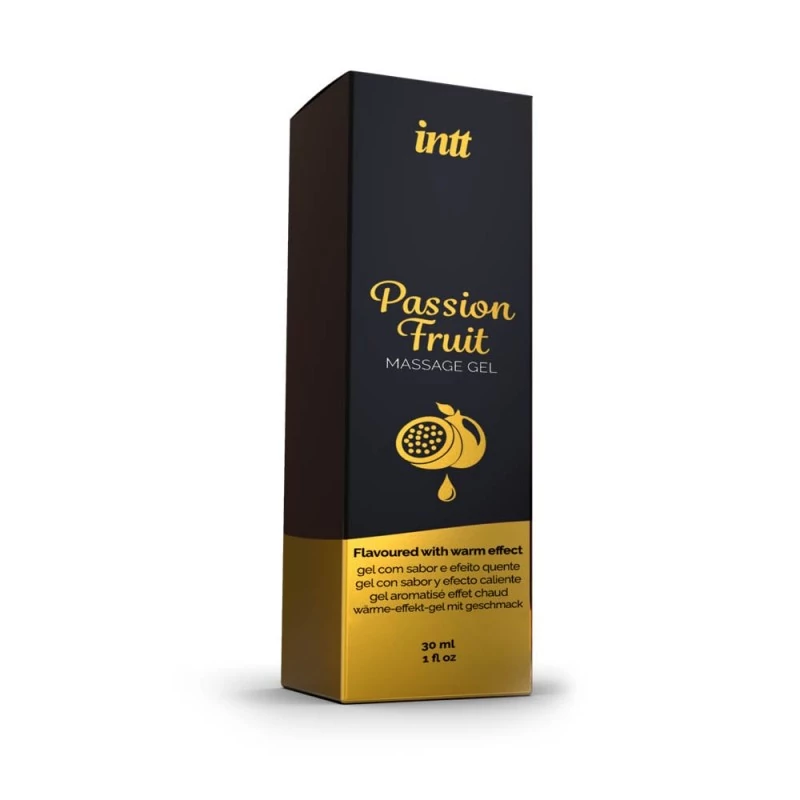 Intt - Massage Gel Passion Fruit - ízesített, melegítő hatású masszásgél (30ml) - maracuja