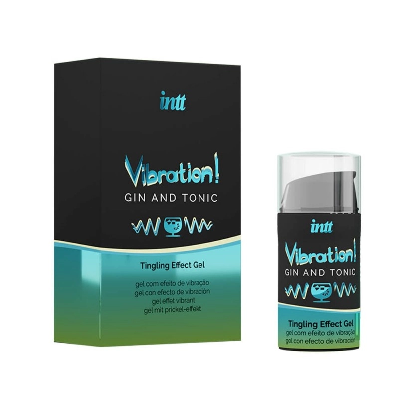 Intt - Vibration Gin&Tonic - ízesített folyékony vibrátor (15ml) - gin/tonic