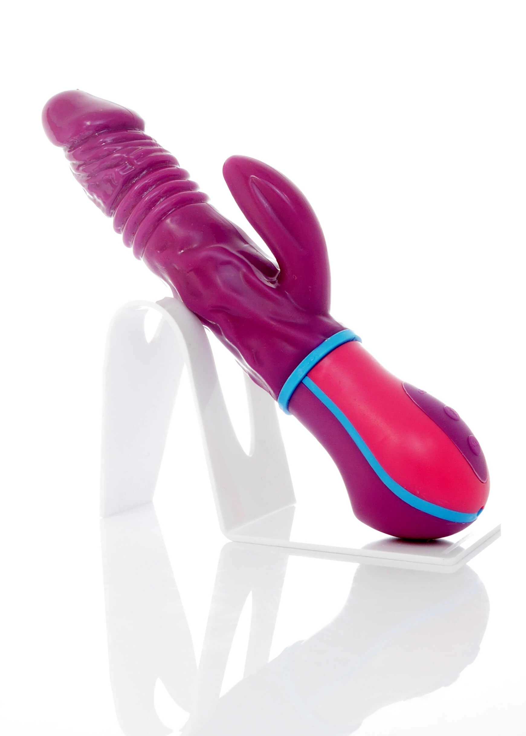Boss Series - Neptune - élethű,  rotációs csiklóizgató vibrátor Up&Down funkcióval (USB) - lila