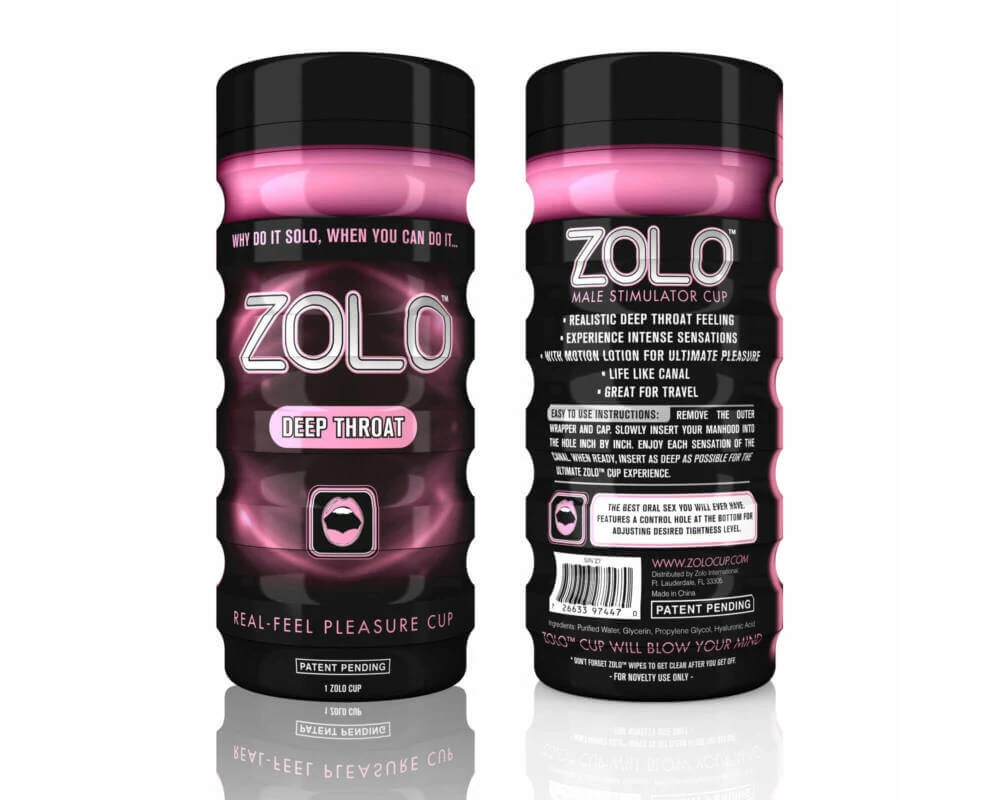 Zolo - Deep Troat - élethű ajak maszturbátor (natúr)